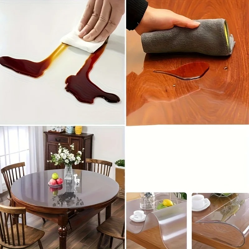 1pc 100/110/120cm Clear PVC Ro - Desk Setup Desk recensie en prijs